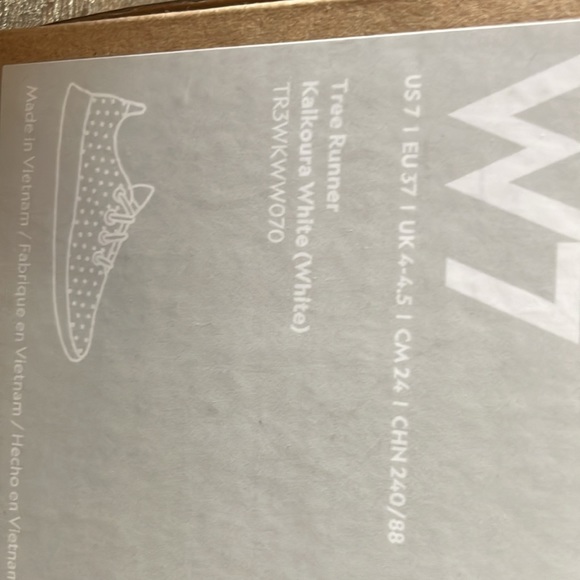 New ALLBIRDS Tree Runner women’s 7 white - Picture 4 of 4